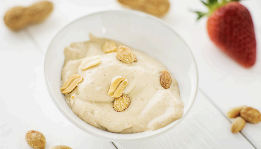Banana peanut butter ice cream