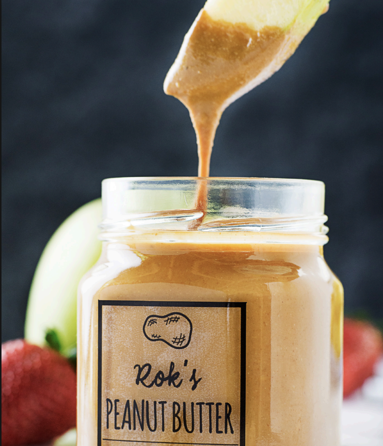 Appel and peanut butter heaver