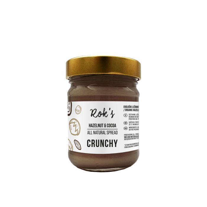 Organic hazelnut & cocoa spread crunchy 200g